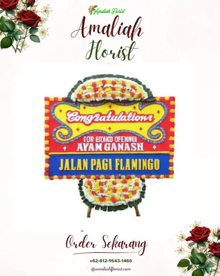 Sewa Papan Bunga Fena Leisela